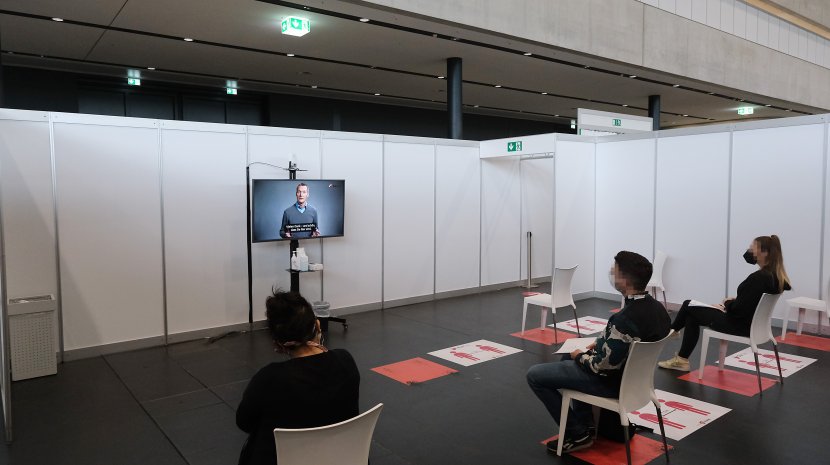 Vaccination Centre in the Exhibition Centre Nuremberg