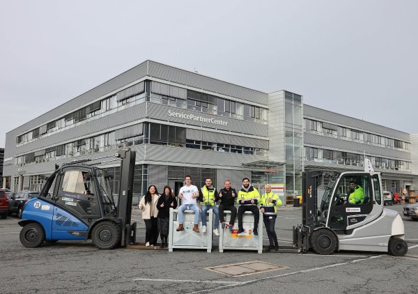 Gabelstaplerflotte mit nachhaltigem Treibstoff