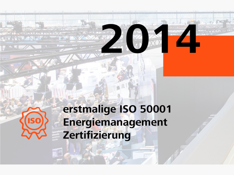 2014: Erstmalig ISO 50001 Energiemanagement Zertifizierung